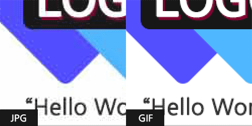 JPG 포맷보다 GIF 포맷이 더 선명한걸 알 수 있습니다.
